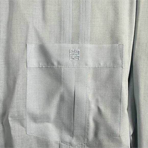 Givenchy Paris Light Blue Shirt Button-Up Dress Long Sleeve Shirt Men's Size XL - Picture 7 of 10